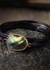 Boho Bracelet, Wrap Rope Bracelet Labradorite